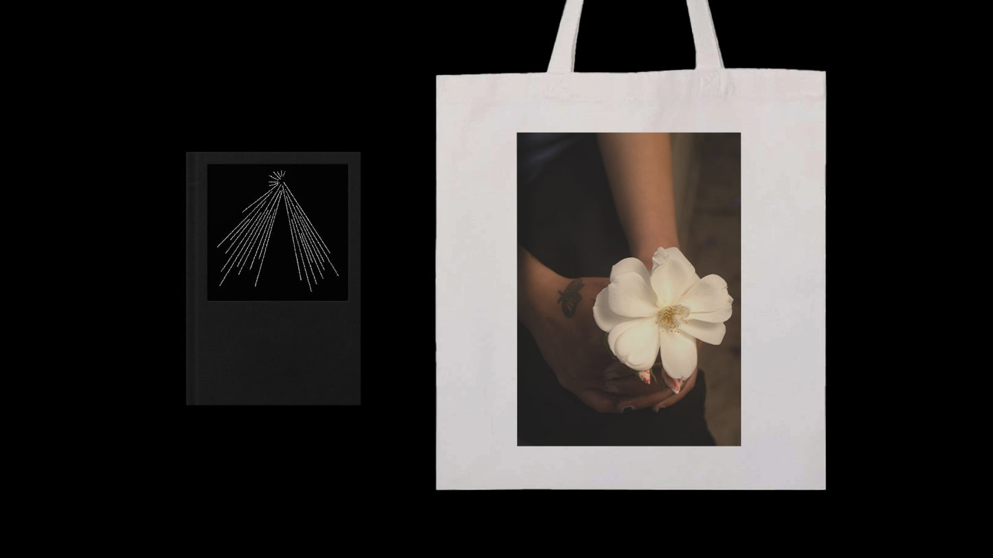 Jett Lara: Dreams & Nightmares + White Flower Tote Bag